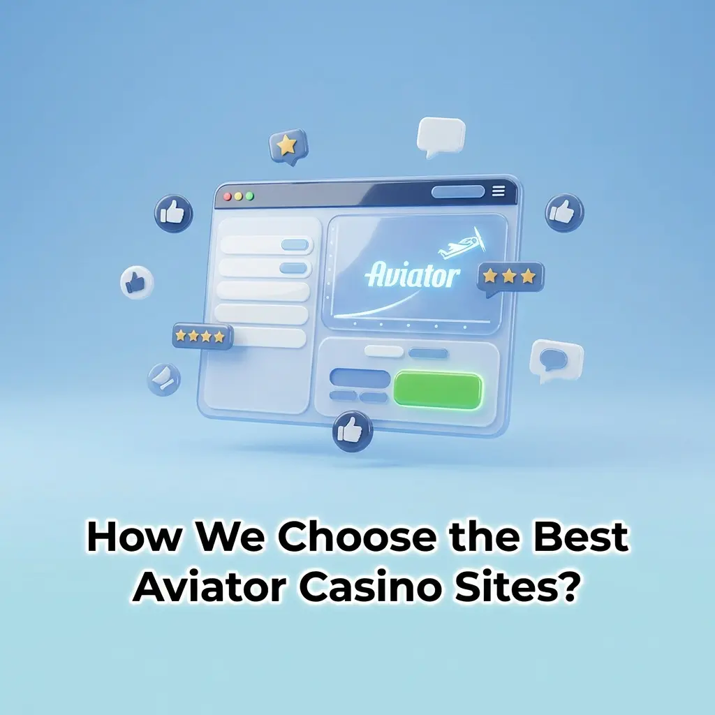 Criteria used to evaluate and choose the best Aviator casino sites for Indian players including RTP, UPI, and licensing